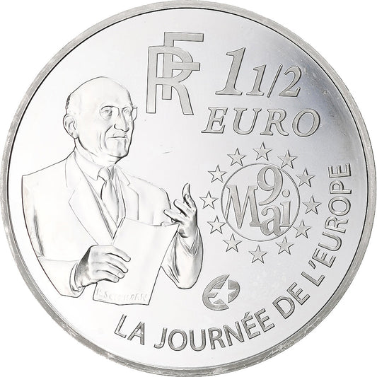 Francia,
La Journée De L'Europe,
1-1/2 euro