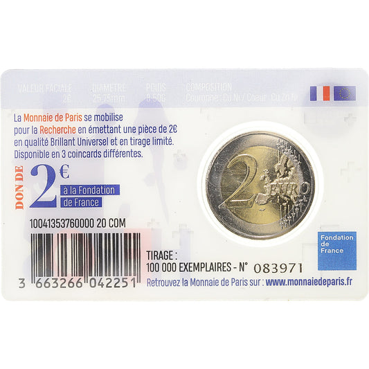 Francia,
2 euro,
Eroi della pandemia