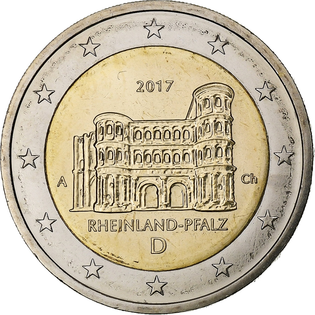 Germania, 
  
  2 euro, 
  
  Bundesländer - "Renania-Palatinato"