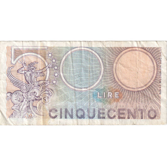 Italia, 
  
  500 lire, 
  
  02-04-1979