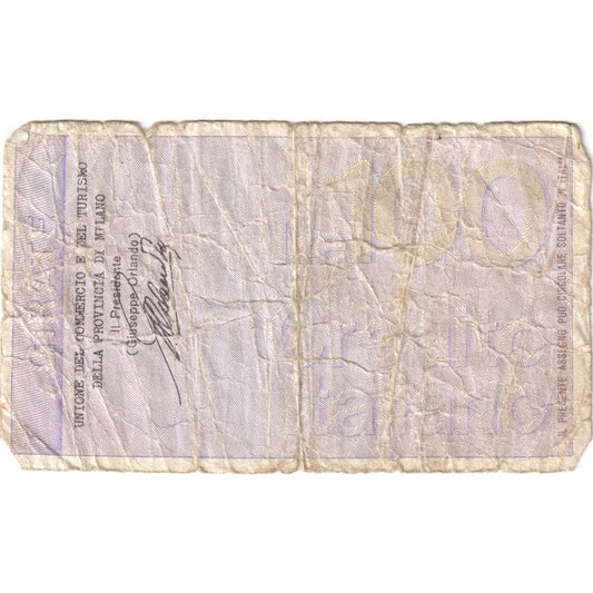 Italia, 
  
  100 lire, 
  
  03-09-1976