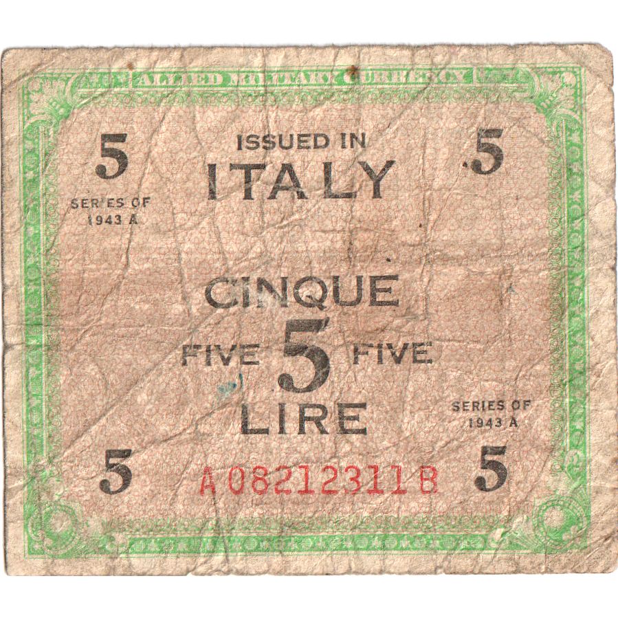 Italia,
5 lire,
VF(20-25)