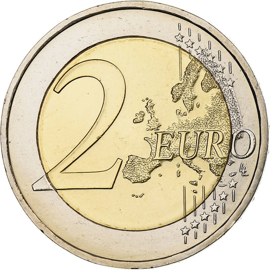 Germania,
2 euro,
30 anni dal drappeggio dell'UE