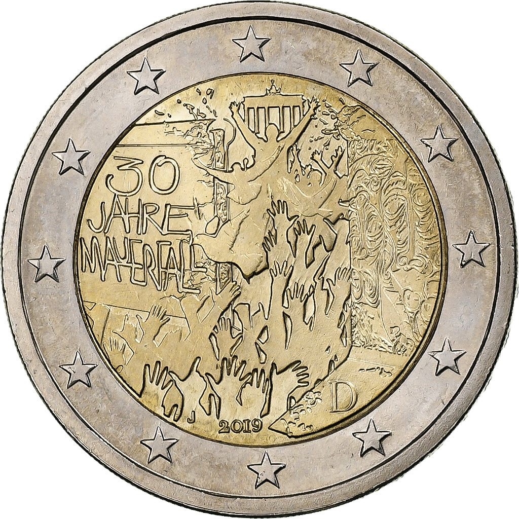 Germania,
2 Euro,
30° Anniversario
