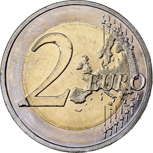 Germania, 
  
  2 euro, 
  
  Scivolo del muro di Berlino