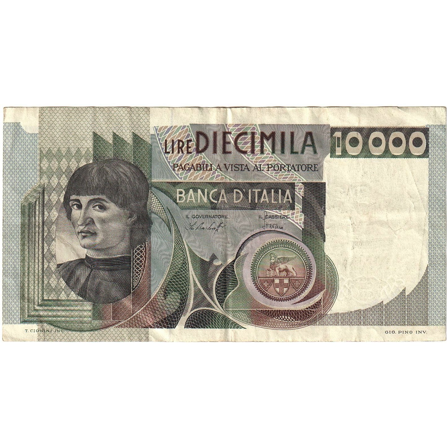 Italia,
10,
000 Lire