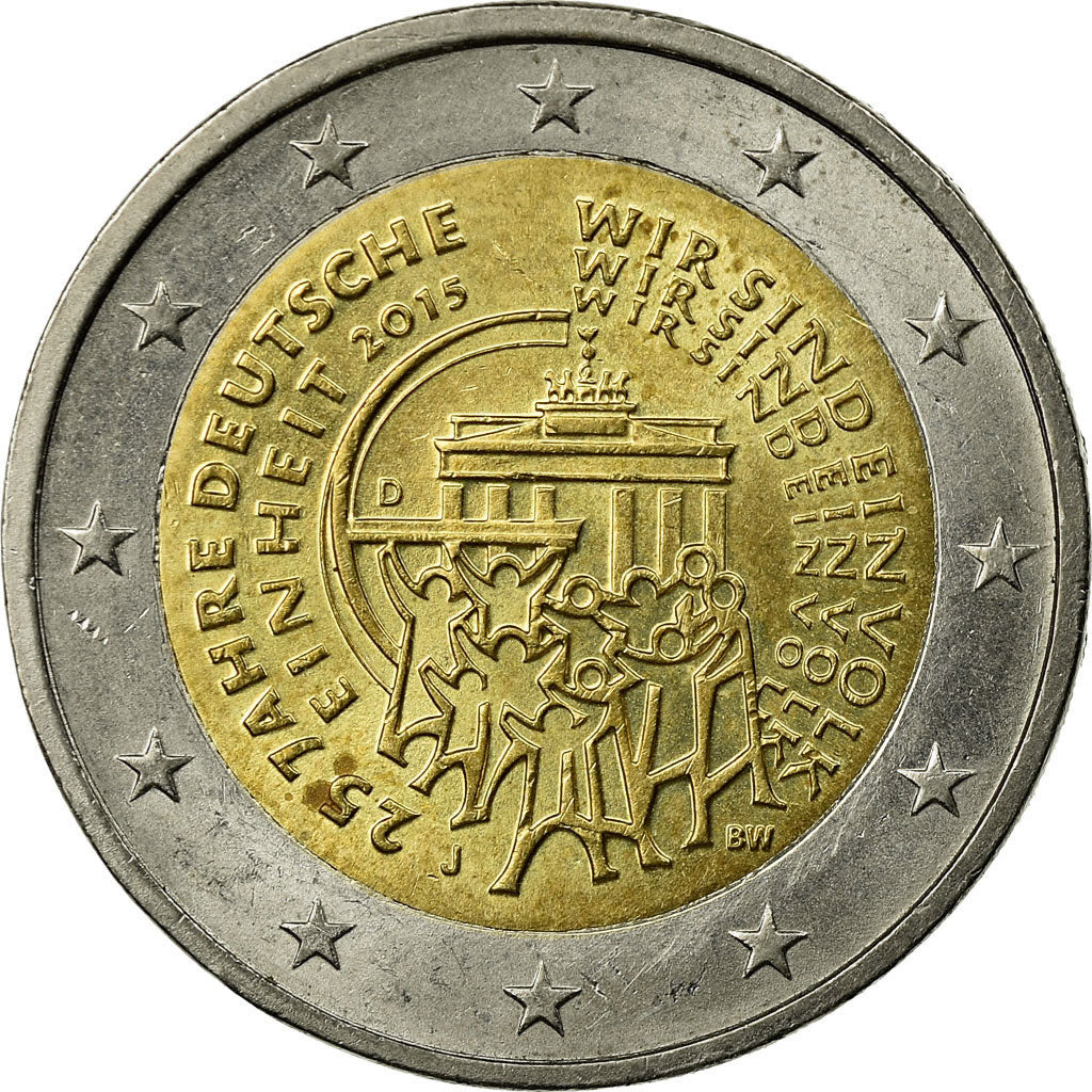 GERMANIA - REPUBBLICA FEDERALE,
2 Euro,
Riunificazione