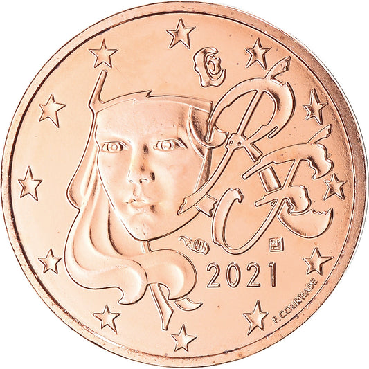 Francia, 
  
  Monnaie de Paris, 
  
  2 centesimi di euro