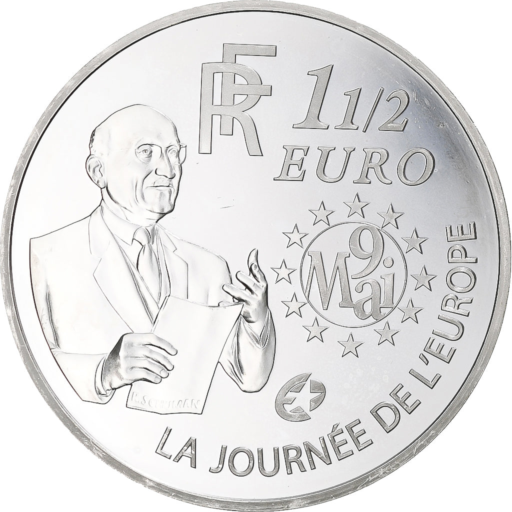 Francia, 
  
  La Journée De L'Europe, 
  
  1-1/2 euro