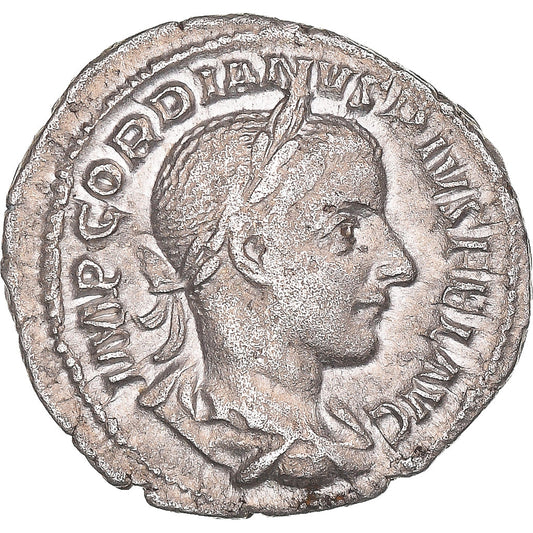 Coniare, 
  
  Gordiano III, 
  
  Denario