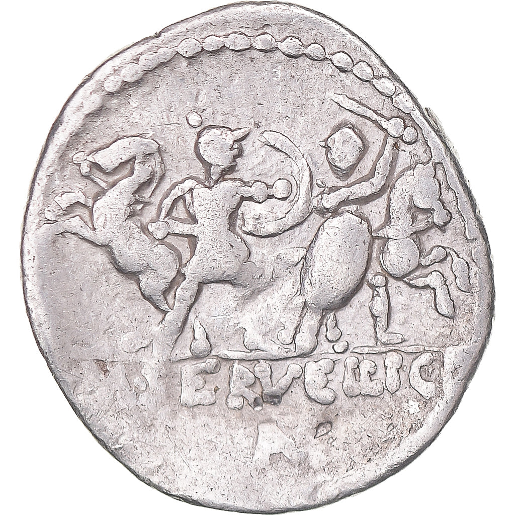 Coniare, 
  
  Servilia, 
  
  Denario