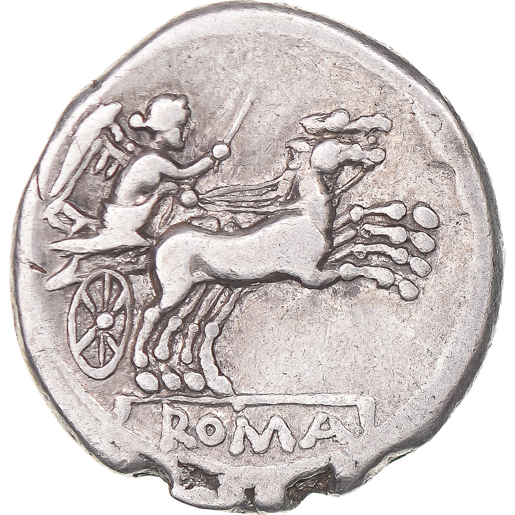 Coniare, 
  
  Denario, 
  
  157-156 a.C