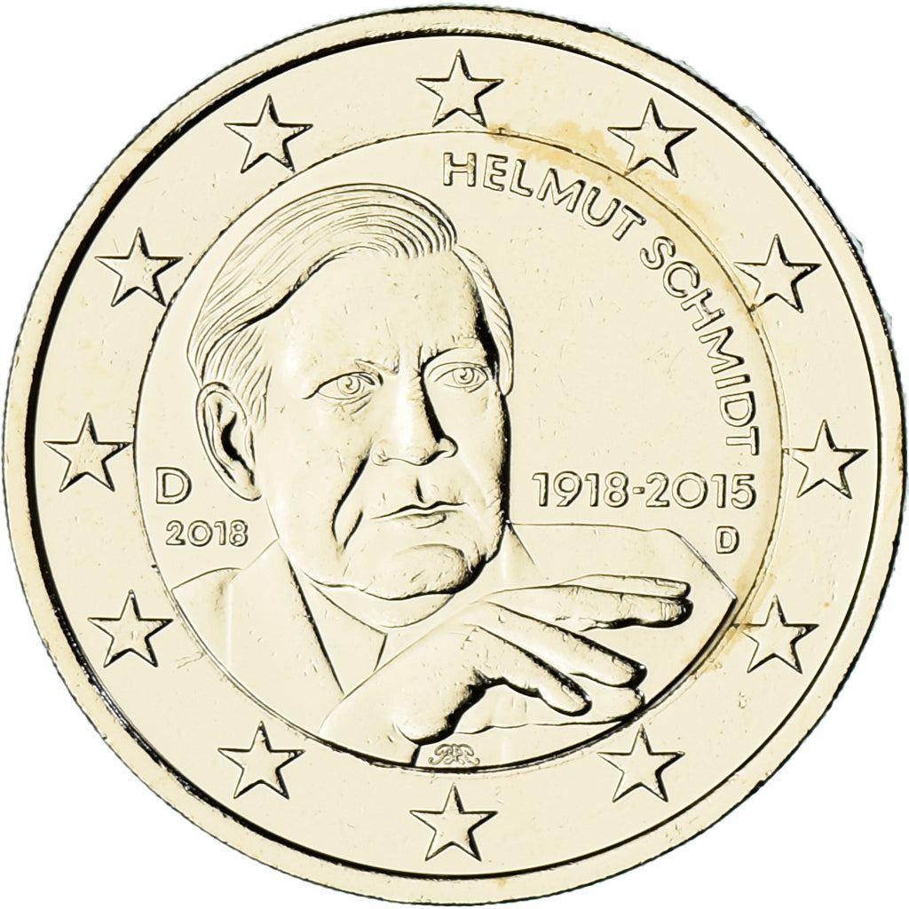 Germania,

2 Euro,

2018