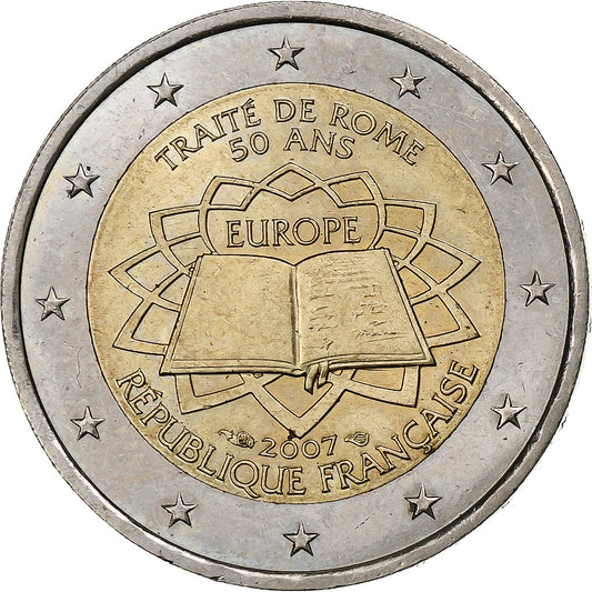 Francia,

2 Euro,

Trattato di Roma