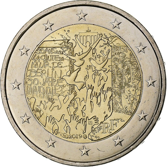 Francia,

Muro di Berlino,

2 euro