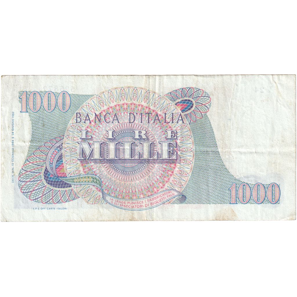 Italia, 
  
  1000 lire, 
  
  14-01-1964