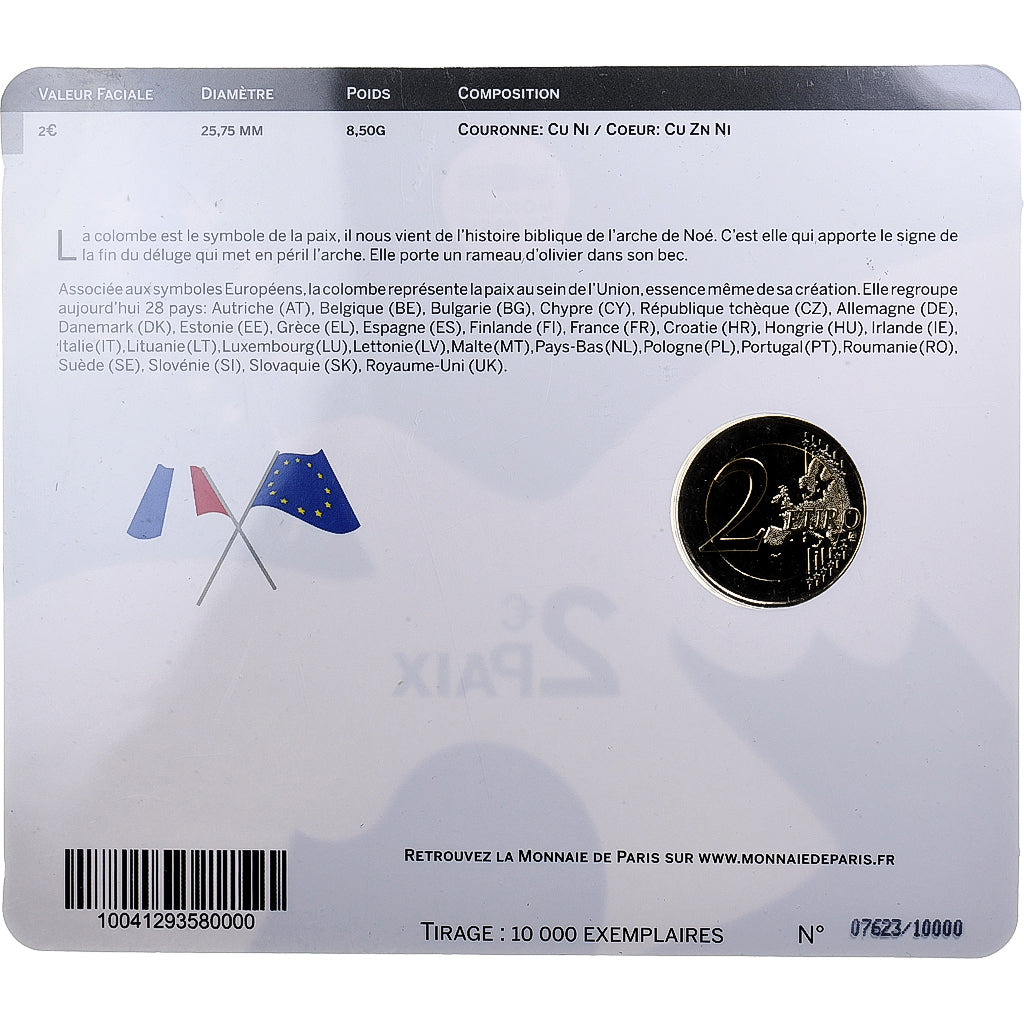 Francia,

2 Euro,

Pace in Europa