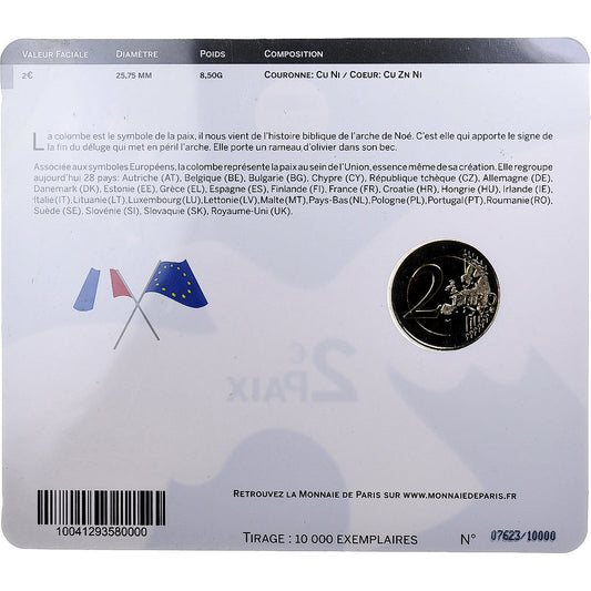 Francia,

2 Euro,

Pace in Europa