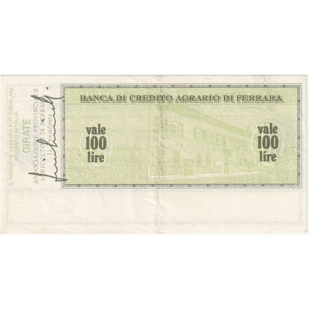 Italia, 
  
  100 lire, 
  
  24-06-1976