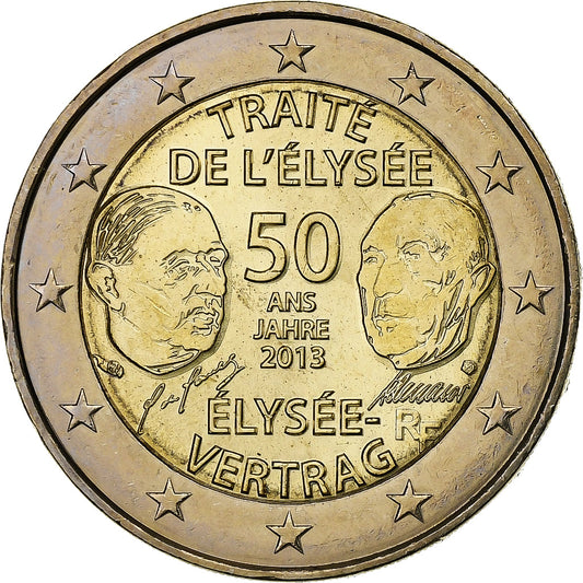 Francia,

2 Euro,

Trattato dell'Eliseo