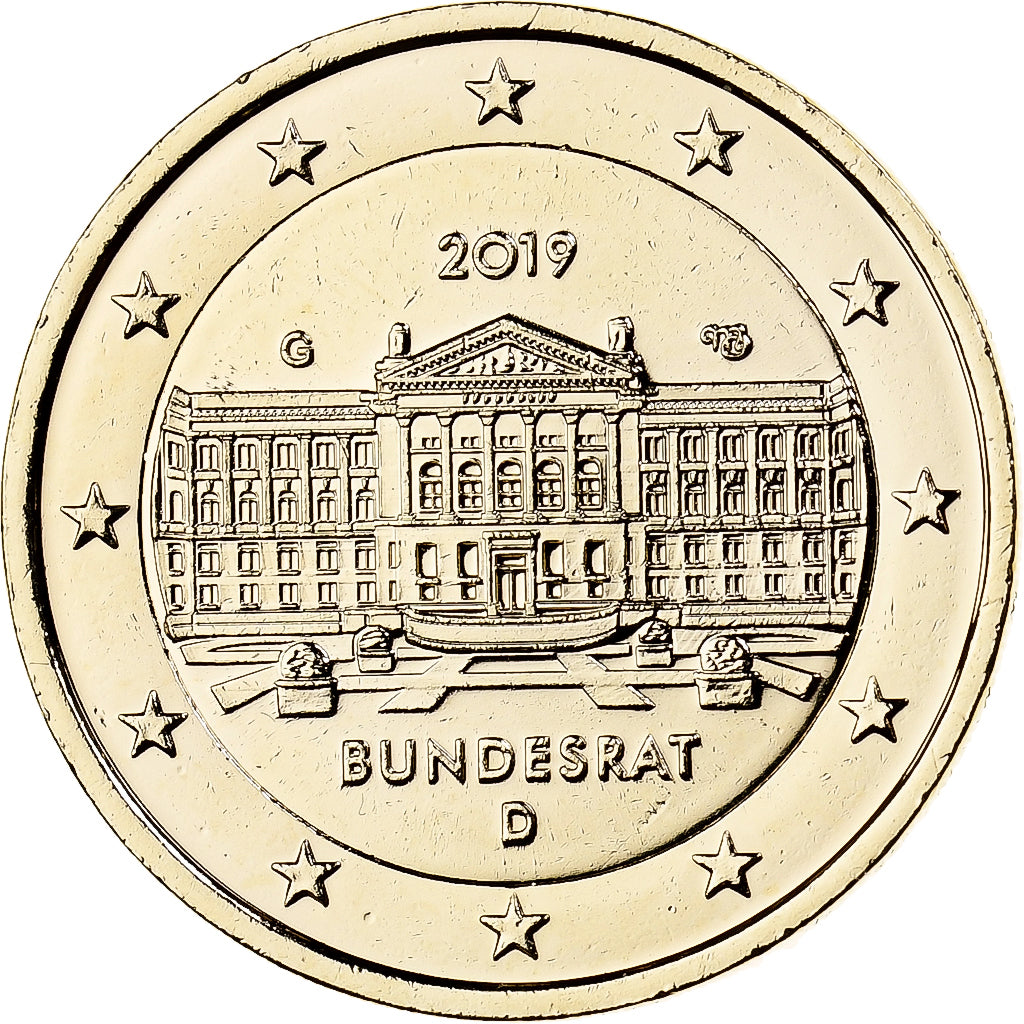 Germania, 
  
  2 euro, 
  
  Monetazione fantasia .Dorée