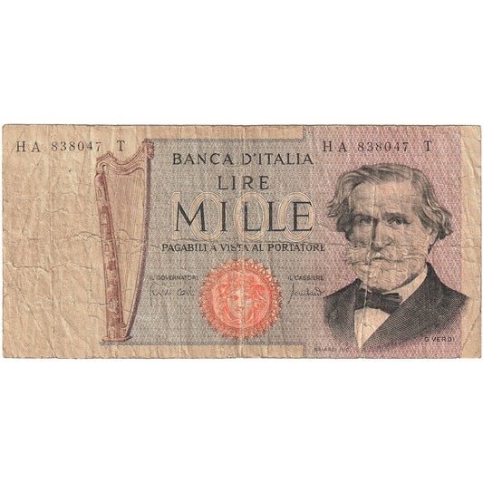 Italia,

1000 lire,

KM:101g