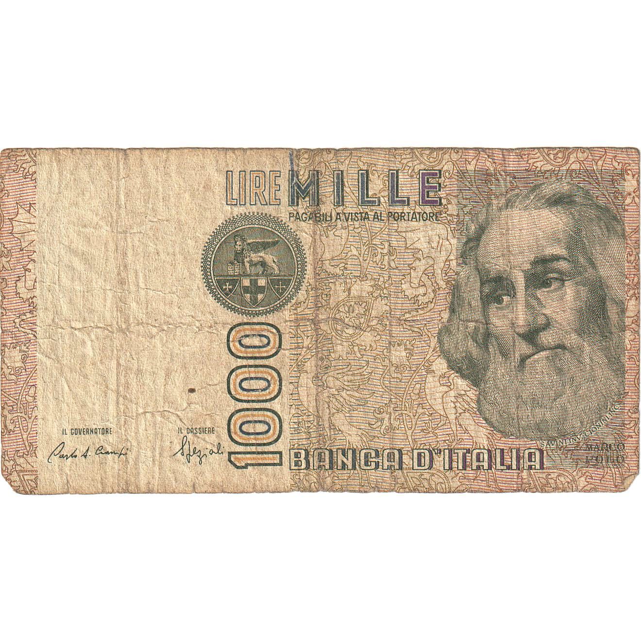Italia, 
  
  1000 lire, 
  
  01-06-1982