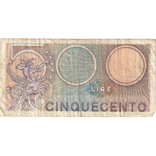 Italia, 
  
  500 lire, 
  
  1974