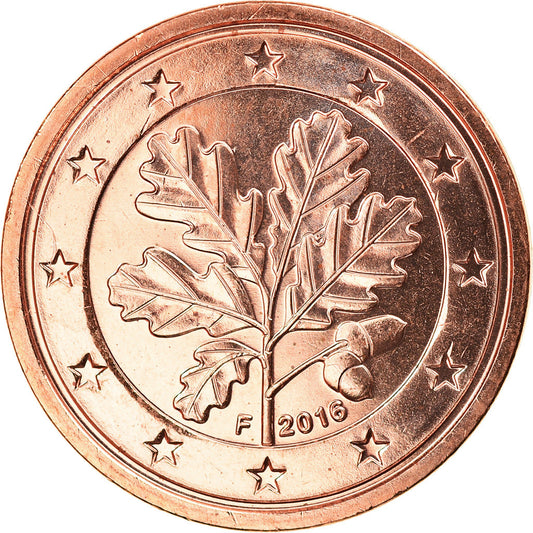 GERMANIA - REPUBBLICA FEDERALE,

2 centesimi di euro,

2016